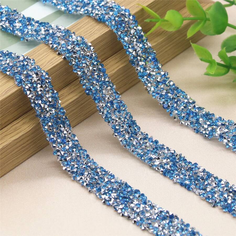 1 Pezzo Trim Di Strass In Resina Autoadesiva, Accessorio Per Abbigliamento Per Il Fai-da-te