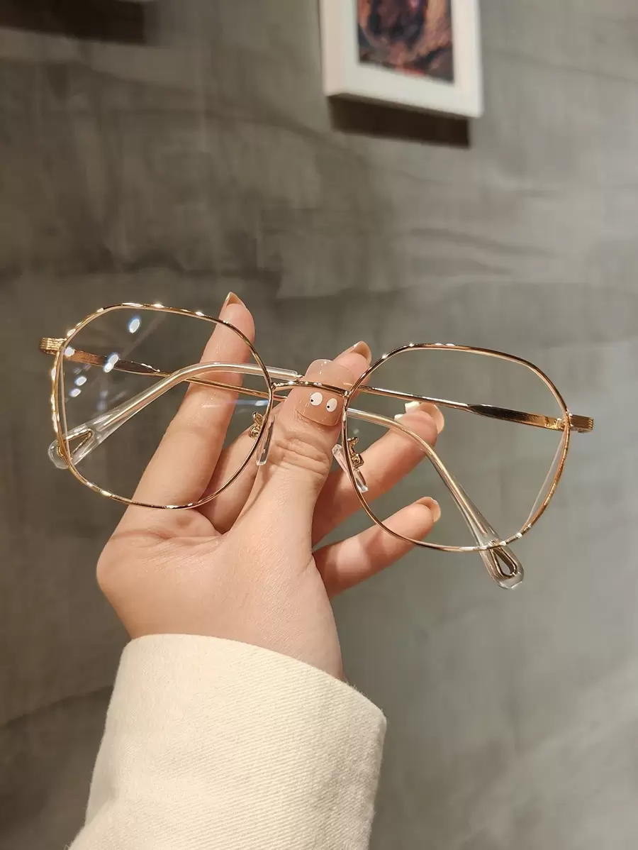 1 Pair Stainless Steel Light Geometric Women Eyeglasses