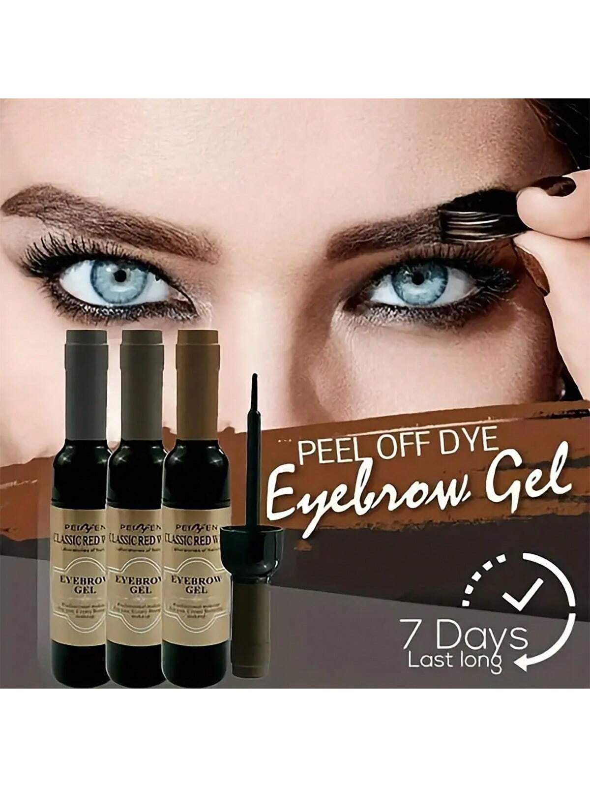 1pc Eyebrow Dye Gel, Peeloff Eyebrow Gel, Longlasting, Waterproof
