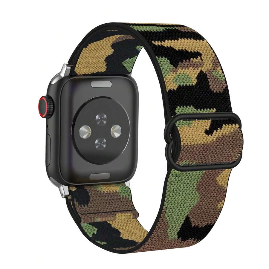 Pulseira De Relógio Esportivo De Nylon Ajustável Compatível Com Apple Watch Band 38Mm 40Mm 41Mm 42Mm 44Mm 45Mm 49Mm Para Mulheres E Homens, Série 8 7 6 5 4 3 2 1 Se, Pulseira De Reposição