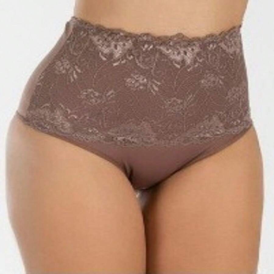 Calcinha Fio Dental Modeladora Cetinete Com Renda Frontal