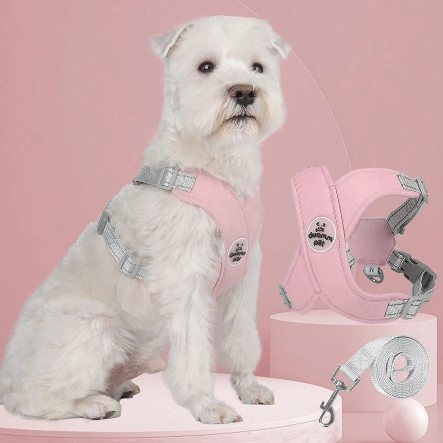 One New Style Pet Leash Vest-Type Dog Chest Harness With Reflective Dog Leash, Suitable For All Seasons Pet Supplies