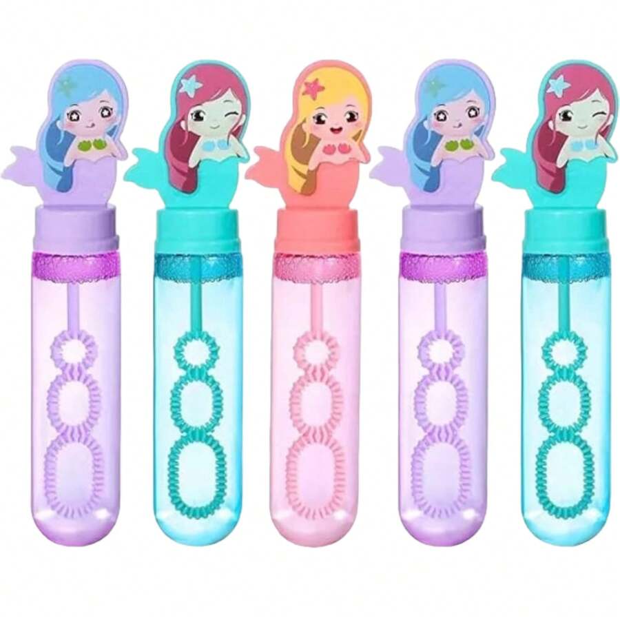 Burbujas sirena varitas de burbujas sirena juguete sirenitas 24pz burbujas para niña