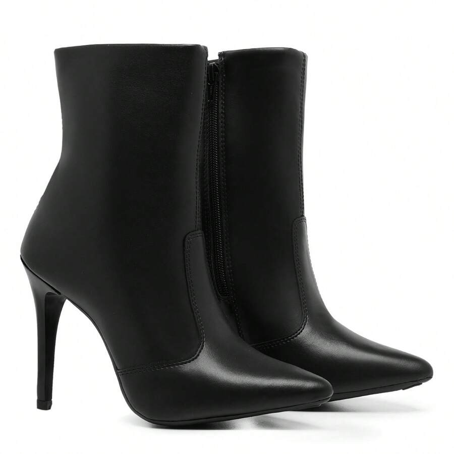 Bota Feminina Preta Bico Fino Salto Alto botas feminina elegant confortável sapatos feminina elegante