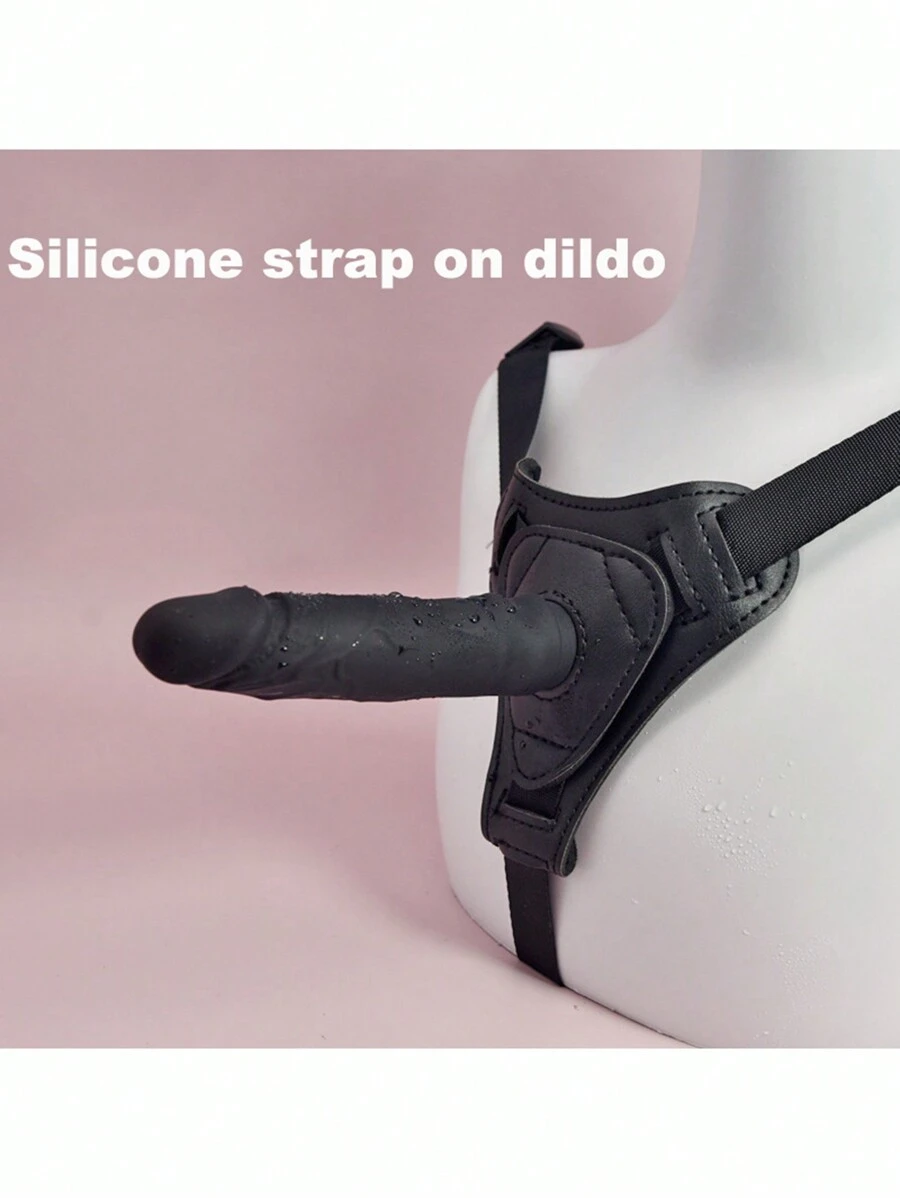 Dildo con imbracatura - Dildo realistico da 14 cm con ventosa, tappo anale e imbracatura, per masturbazione e sesso, adatto a uomini, donne e coppie, in silicone realistico per stimolare il punto G e l'ano, per principianti lesbiche