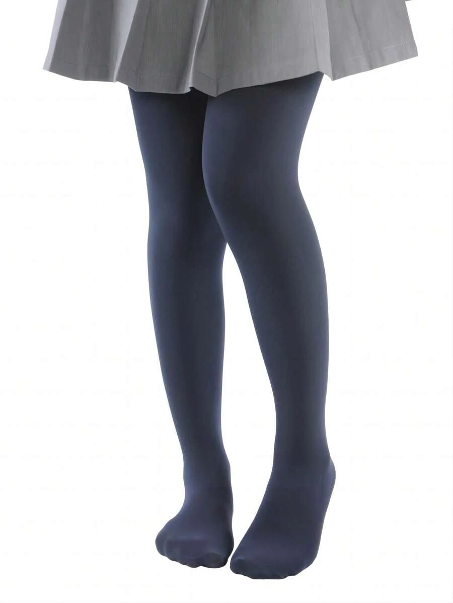 Leggings térmicos de unicolor con forro térmico grueso para niñas, adecuados para la danza