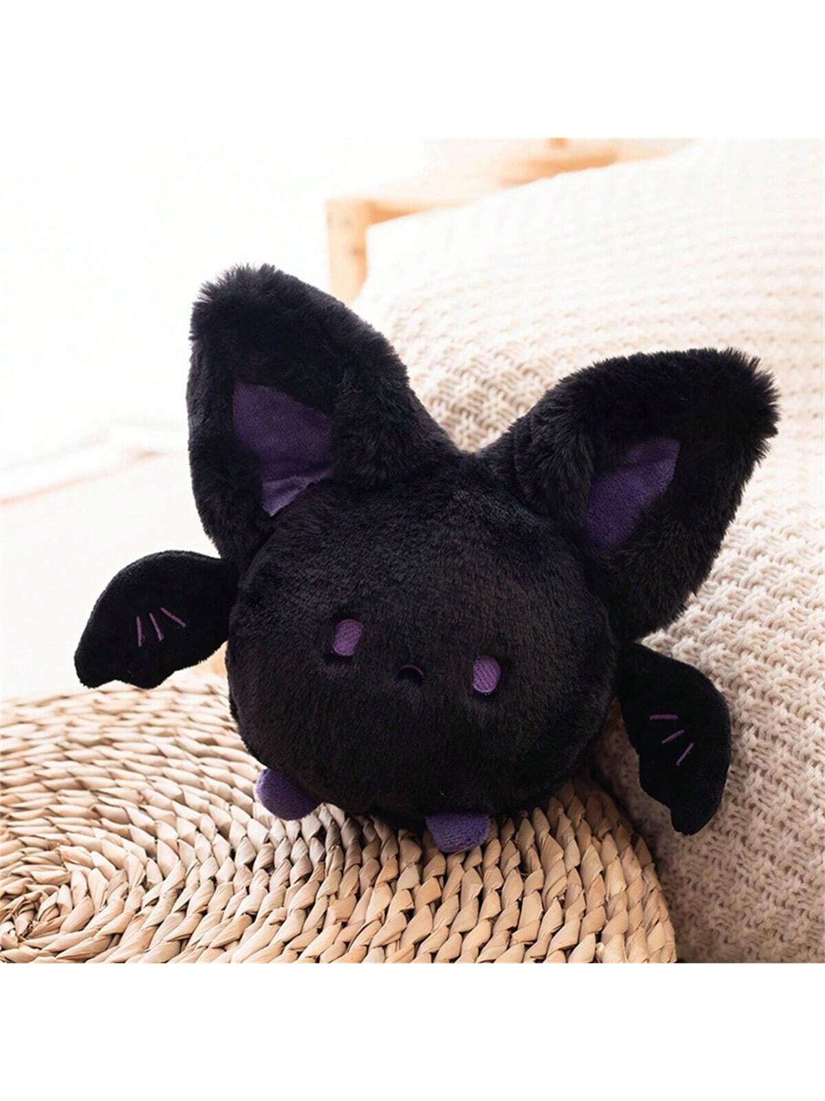 Cute Bat Plush Toy Soft Stuffed Animal Bat Doll Pumpkin Throw Pillow Kawaii Peluche Halloween