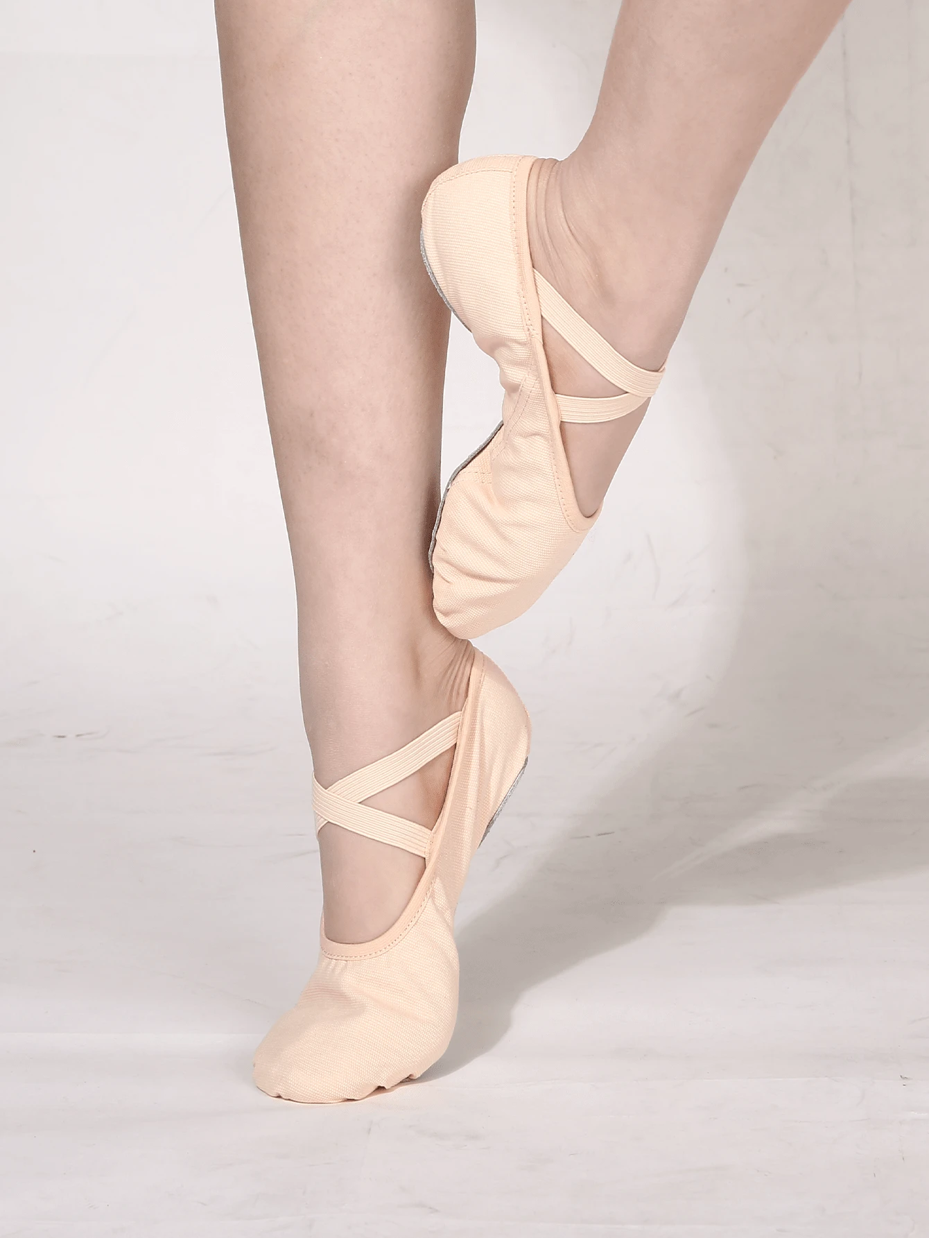 Hot Selling Women Black Shoes Elastic Soft Breathable Canvas Ballet Dance Shoes With Black/Beige/White/Pink Colors , Dance Shoes With Anti-Slip Suede Soles, Cushioned Insoles.Suitable For Ballet, Yoga And Dance Practices All Year Round