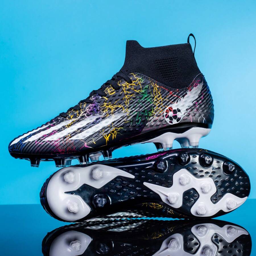 WEJIESS Wejiess Unisex New Arrival Ag Studs Anti-Slip Football Training Shoes Outdoor Soccer Boots Professional Sports Shoes (High/Short Stud) Ronaldo Cleats