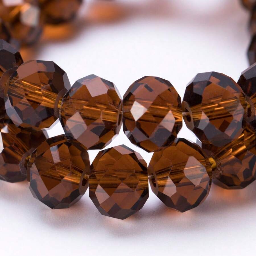 80pcs 6mm Faceted Crystal Beads, Transparent Glass Beads For DIY Bracelet, Necklace, Earring Jewelry Making