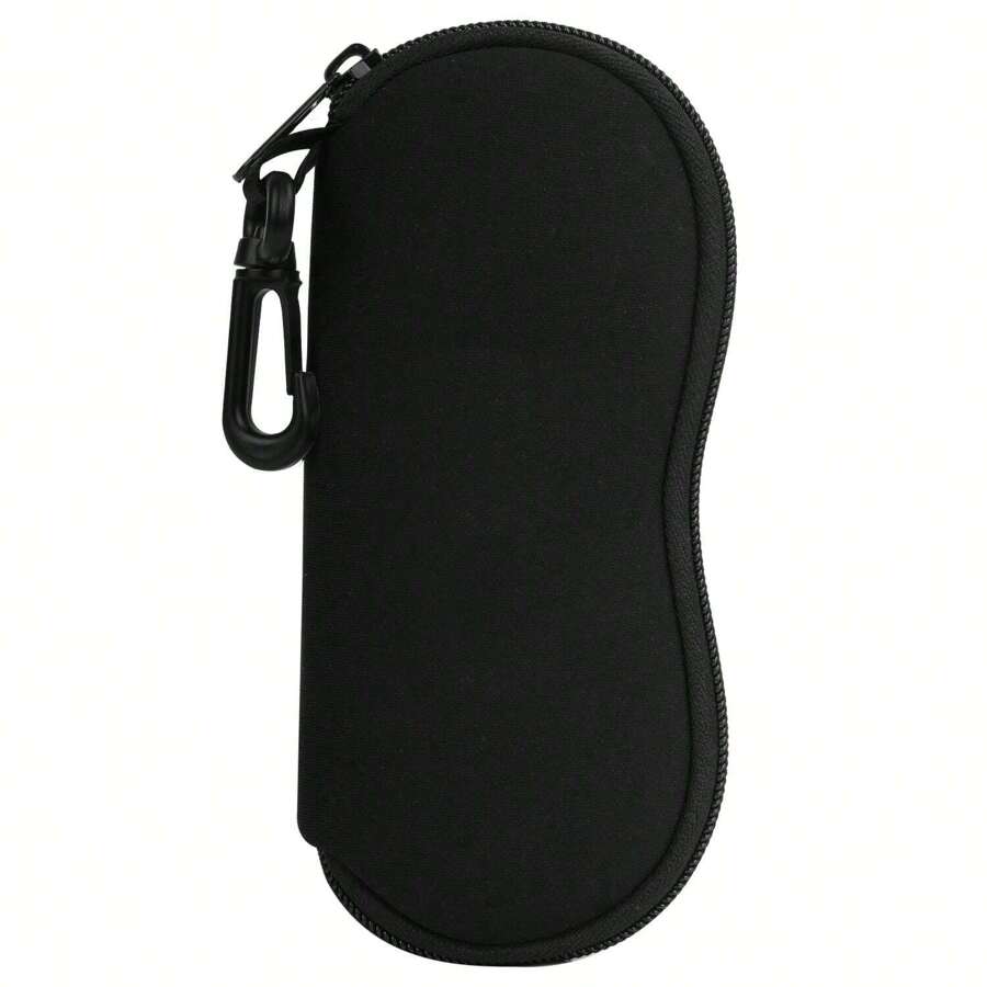 Sunglasses Soft Case Ultra Light Neoprene Zipper Eyeglass Case with Belt Clip for Men Women