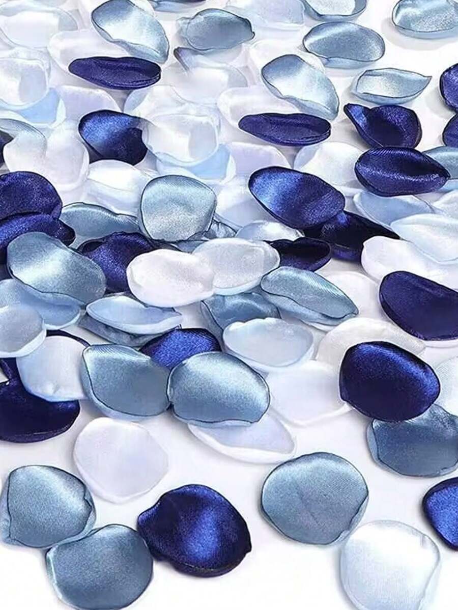 100 stuks willekeurige bruiloft zijden rozenblaadjes cross-border verbrande rand bloemblaadjes bruiloft confetti gloeiende romige strooiblaadjes, Valentijnsdag, cadeau