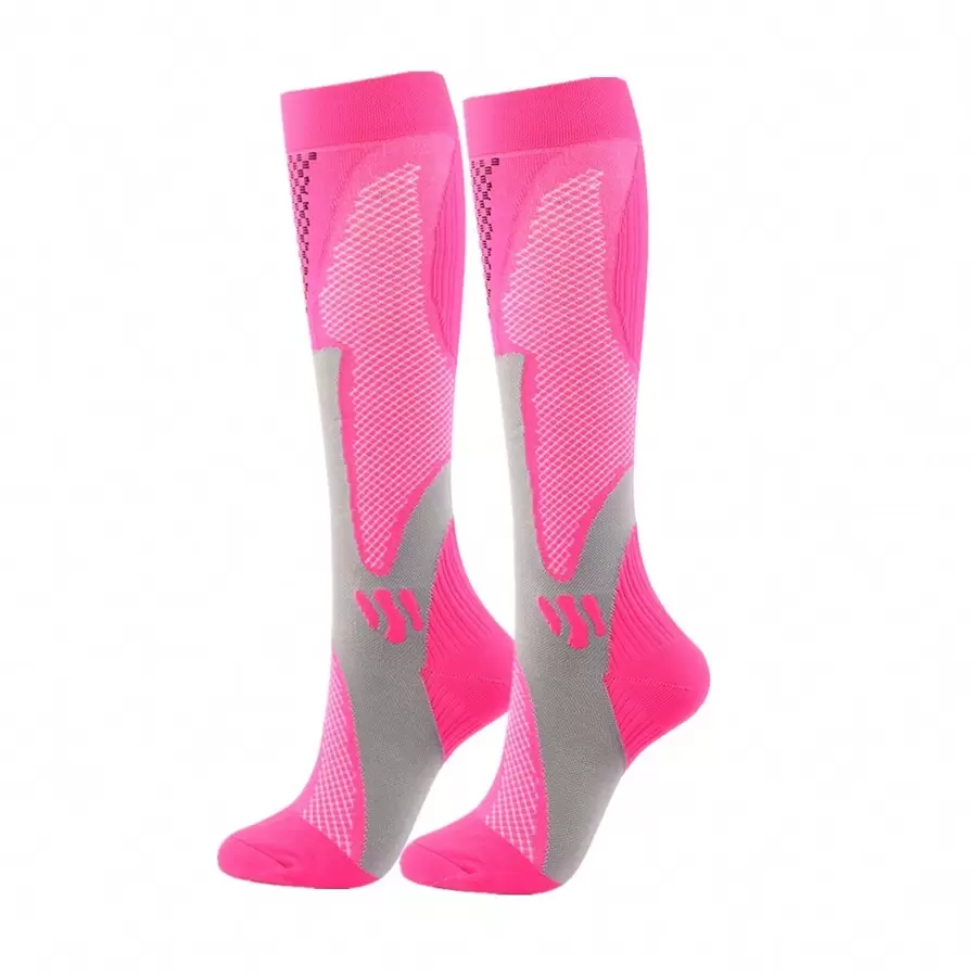 1 paire de chaussettes de compression de sport pour le running et la fitness