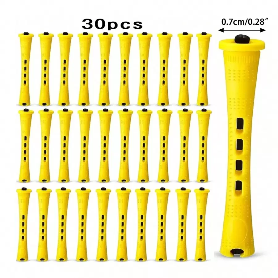 30pcs 0.7cm Small Perm Rods For Natural Hair Plastic Cold Wave Rods Perm Curlers For Long Short Hair Rollers Hair Curling Rods For Women Hair DIY Tools ,Hair Rollers,Heatless Curls,Hair Curler,Hair Products And Accessories For Barber Salon Beauty Travel Essentials,Back To School,Travel Holiday Essentials,Hair Accessories For Women