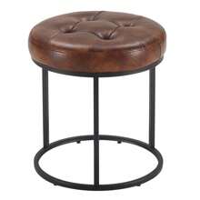 Yellowish Brown/Black Base/Pu Leather