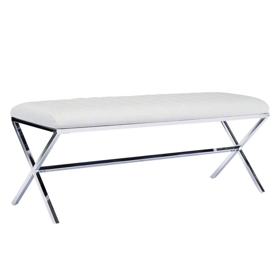 Duhome Channel Tufted Faux Leather Dining Bench Makeup Room, Living Room, Bathroom
