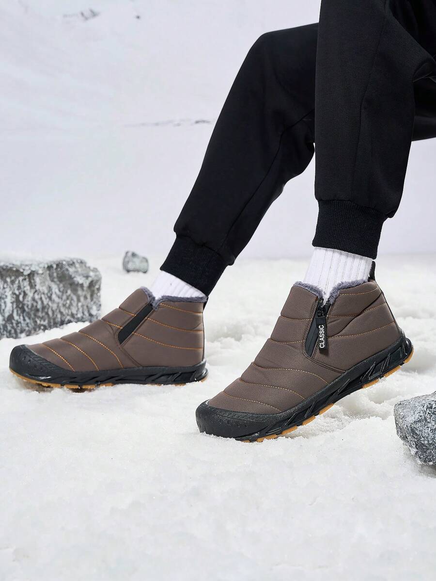 Chaussures De Travail Résistantes À L'usure, Épaissies Et Chaudes Pour L'hiver