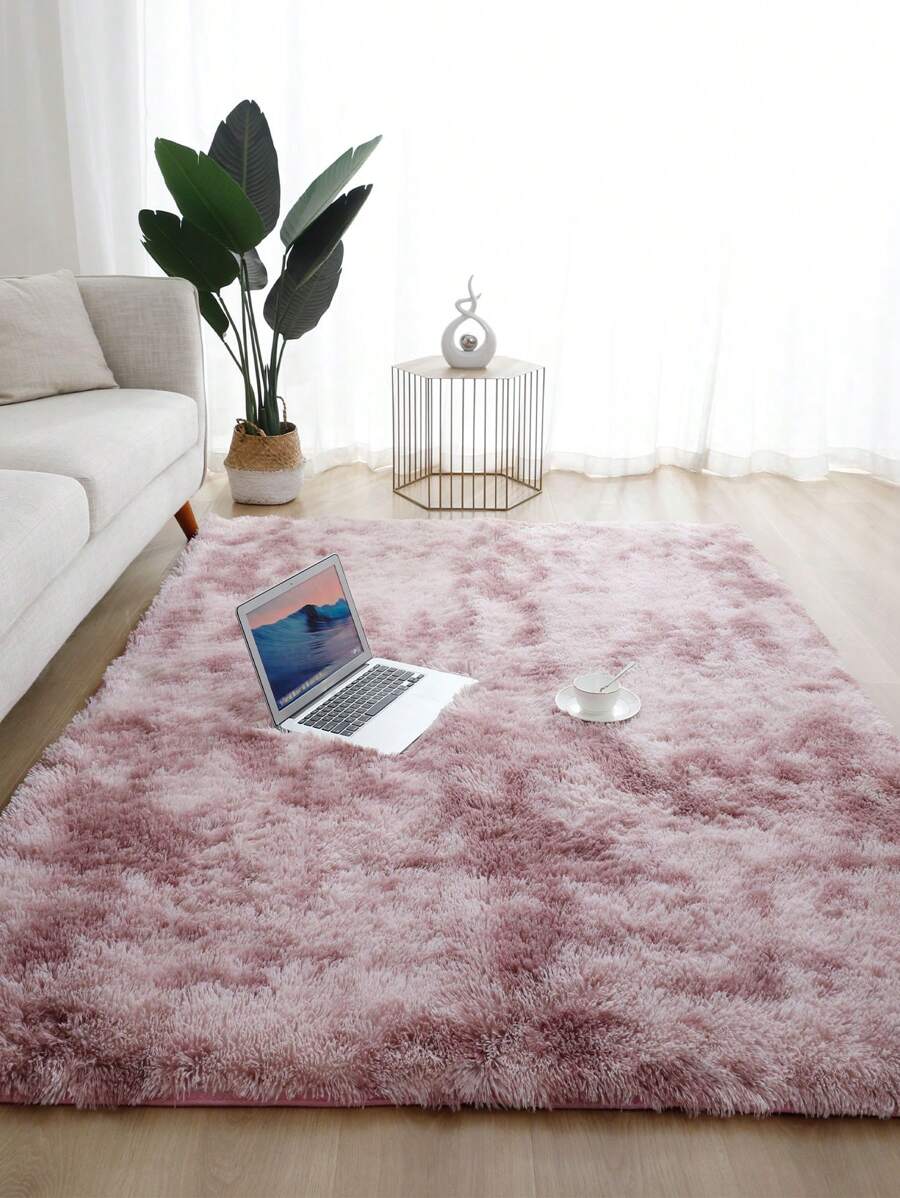 1pc Plush Area Rug Anti-Slip Living Room, Bedroom Carpet ,Room Decor
