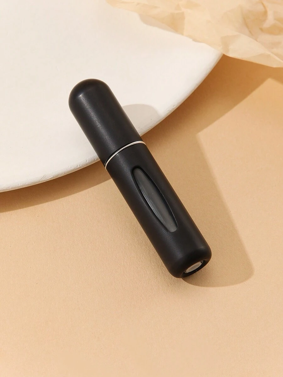 1Pc 5Ml Black Refillable Perfume Spray Bottle With Pump Pocket Travel Size Cologne Sprayer Subpackage Bottle, Living Room Home Bedroom Bathroom House Decor, Travel Stuff, Wedding, Party, Birthday, Gifts For Men Mom Dad Friends, New Years, Accessories, Funny Gift