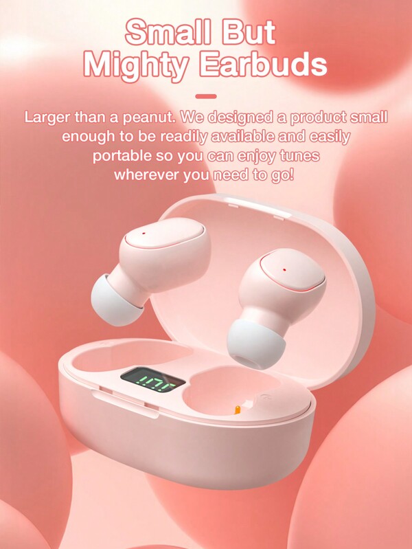 GENAI Mini Pink Wireless Inear Headphones SHEIN UK