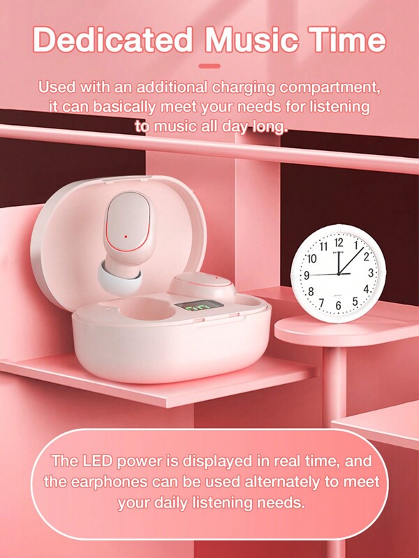 GENAI Mini Pink Wireless Inear Headphones SHEIN UK