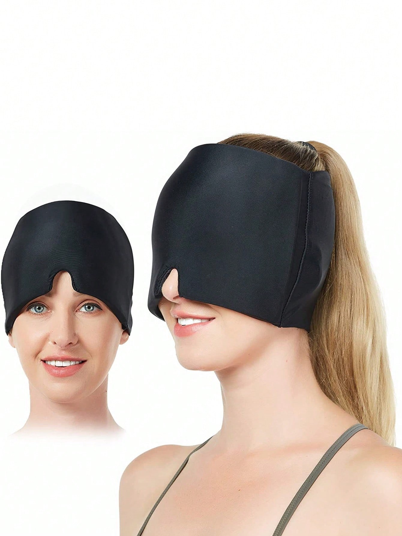 Ice Head Cover to Relieve Migraine Pressure Stretchable Cold Head Cover