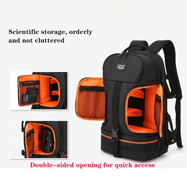 Camera Bag Side Access Compatible With Canon, Nikon, , And Fujifilm Cameras Multiple Layers