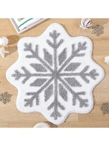 weiße graue Schneeflocken