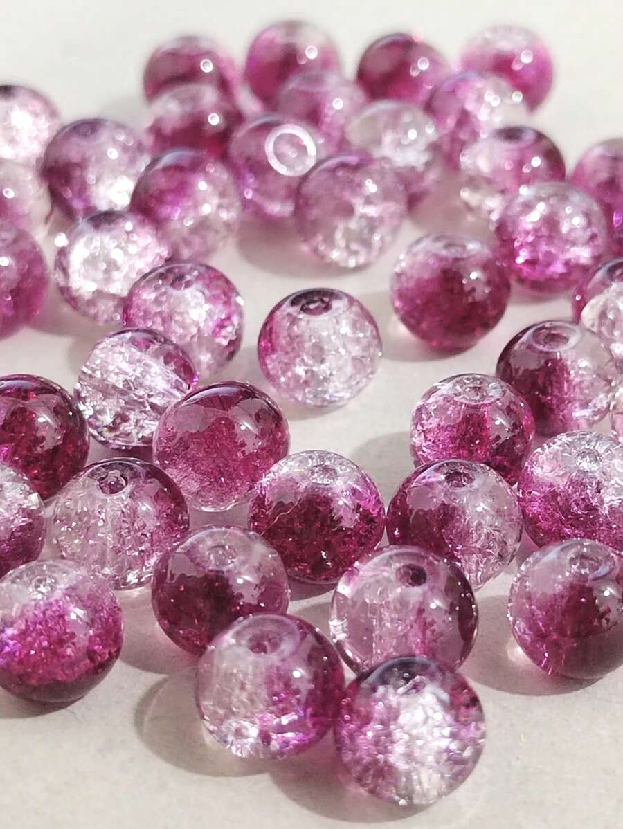 50st 8 mm Prim-gekleurd Glazen Kralen String Voor Doe-Het-Zelf Sieraden Maken