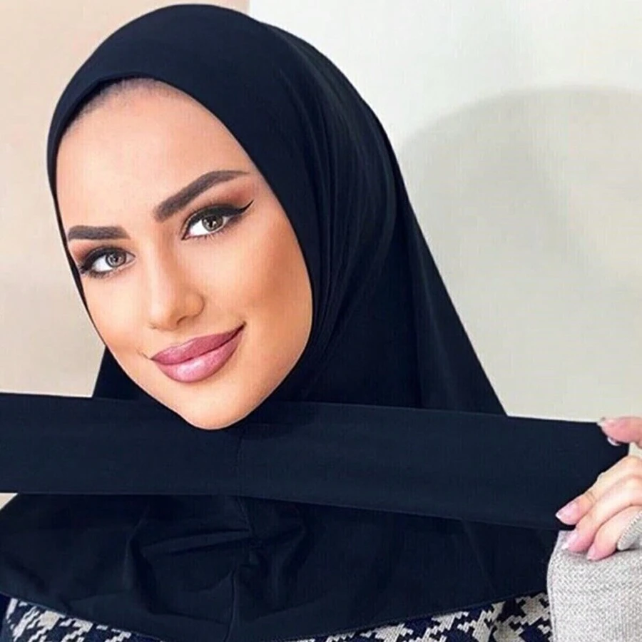 1 Peça Faixa de Cabeça Esportiva de Cor Sólida com Fivela, Acessórios de Abaya Casual de Natal de Outono e Inverno, Lenço Macio sob o Boné Casual, Véu Feminino