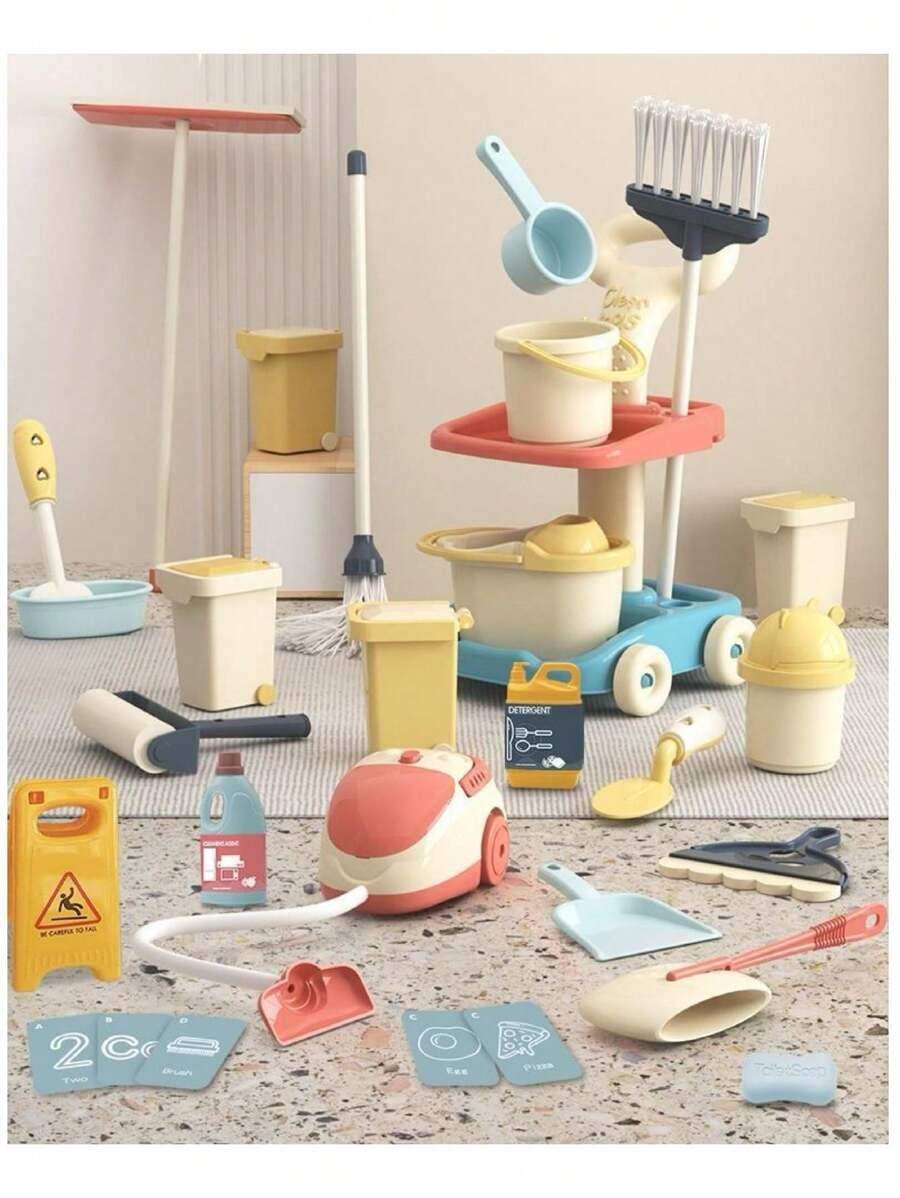 SET DE JUEGO DE LIMPIEZA INTERACTIVO PARA APRENDIZAJE