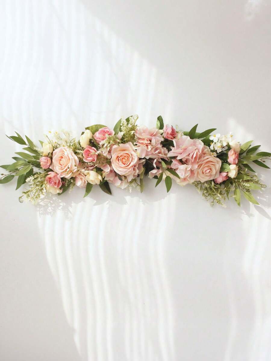 1pc Wedding Arch Flower Decoration, Artificial Flowers For Wedding Arch Ceremony Sign, Wedding Chair, Festival And Party Decor Accessories, Wedding Supplies, Valentine Day, Gift Gifts Birthday Graduation