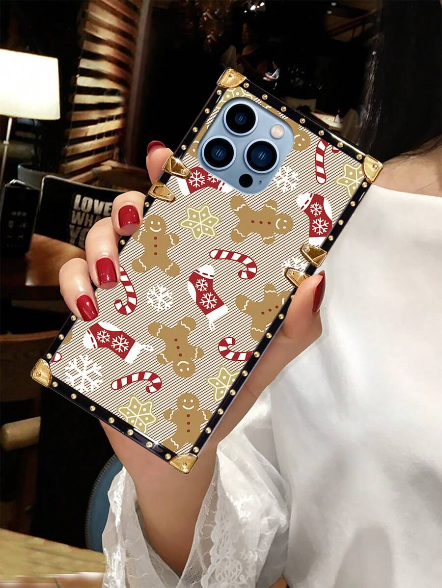 1 X Christmas Style Sock Pattern Phone Case Compatible With Iphone 14promax