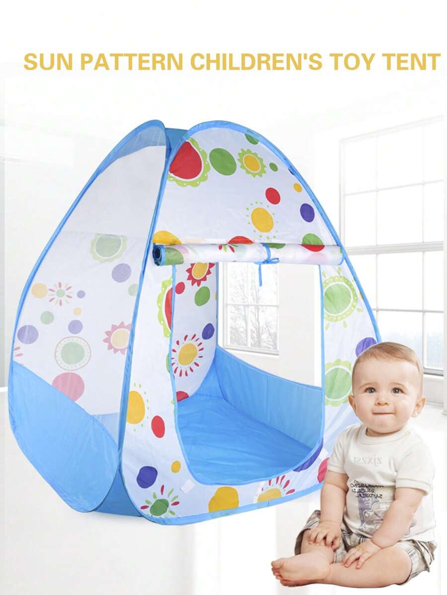 1 Stück blaues Kinderzelt Ballbad, faltbarer Ballpool mit Baby Spielzeug Zelt für Kinder von 3-12 Jahren, Babyzelt, Ballpool Baby, Trampolin Zelt, Zelt, Kinderzelt, Zelt für Kinder
