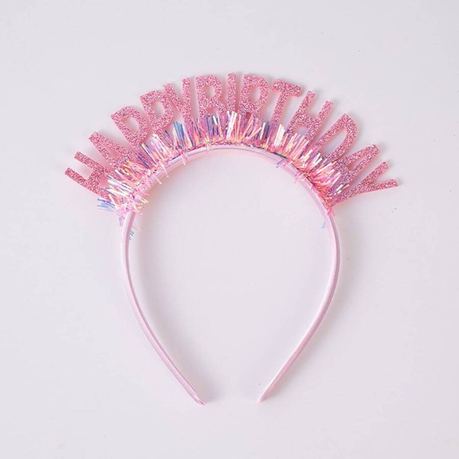 1 Pieza Diadema De Fiesta De Cumpleaños Con Láser Brillante Y Dibujos Animados Parpadeantes