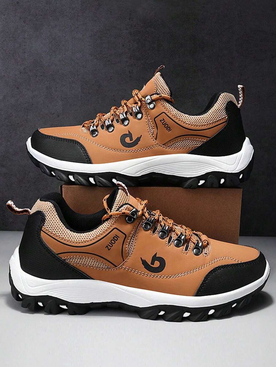 Winter Men Boots Plush Leather Waterproof Climbing Hunting Shoes Unisex Lace-Up Outdoor Warm Hiking Boot Sneakers