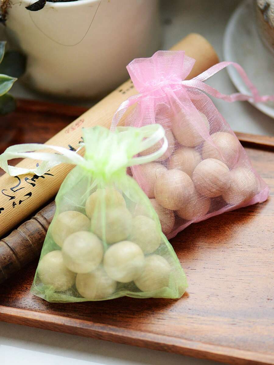 1 Pack Aromatic Camphor Wood Balls, Camphor Wood Sticks, Camphor Wood Rods, Anti-Odor Camphor Wood For Wardrobe, Cabinet, Cupboard. Solid Wood Balls, Fragrant Wood Beads, 1.8cm Camphor Wood Balls In Mesh Bag, Moth, Insect And Moisture Proof Gifts Birthday Graduation