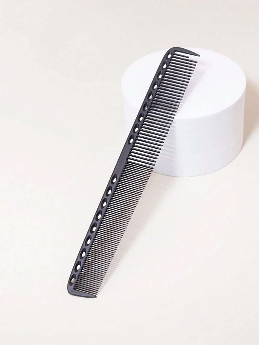 Carbon Fiber Cutting Comb, 21.5cm, 1pc, Professional Hairdressing Comb, Antistatic Heat Resistant Comb, Fine And Wide Teeth Hair Comb Hair Brush,Hair Brush,Comb,Hair Tools,Hair Products And Accessories For Barber Salon Beauty Travel Essentials