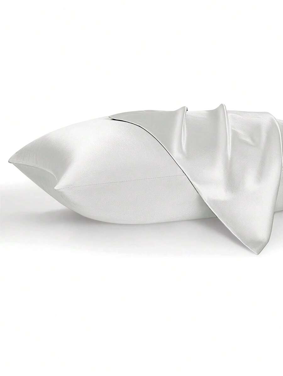 1pc Pillowcase Suitable For Hair And Skin, Comfortable And Breathable During Sleep, Ultra Soft And Silky Pillowcase With Envelope Closure, Pillow Insert Not Included
