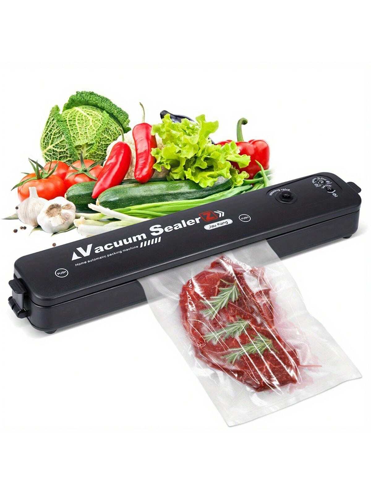 1pc Fully Automatic Vacuum Sealer with 10 Sealing Bags One Button