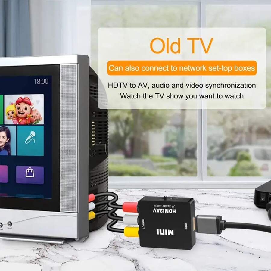 1 Pieza Convertidor Hdmi A Rca Adaptador De Hdtv A Av Adaptador Hdmi A 1 Pieza Convertidor Hdmi A Rca Adaptador De Hdtv A Av Adaptador Hdmi A