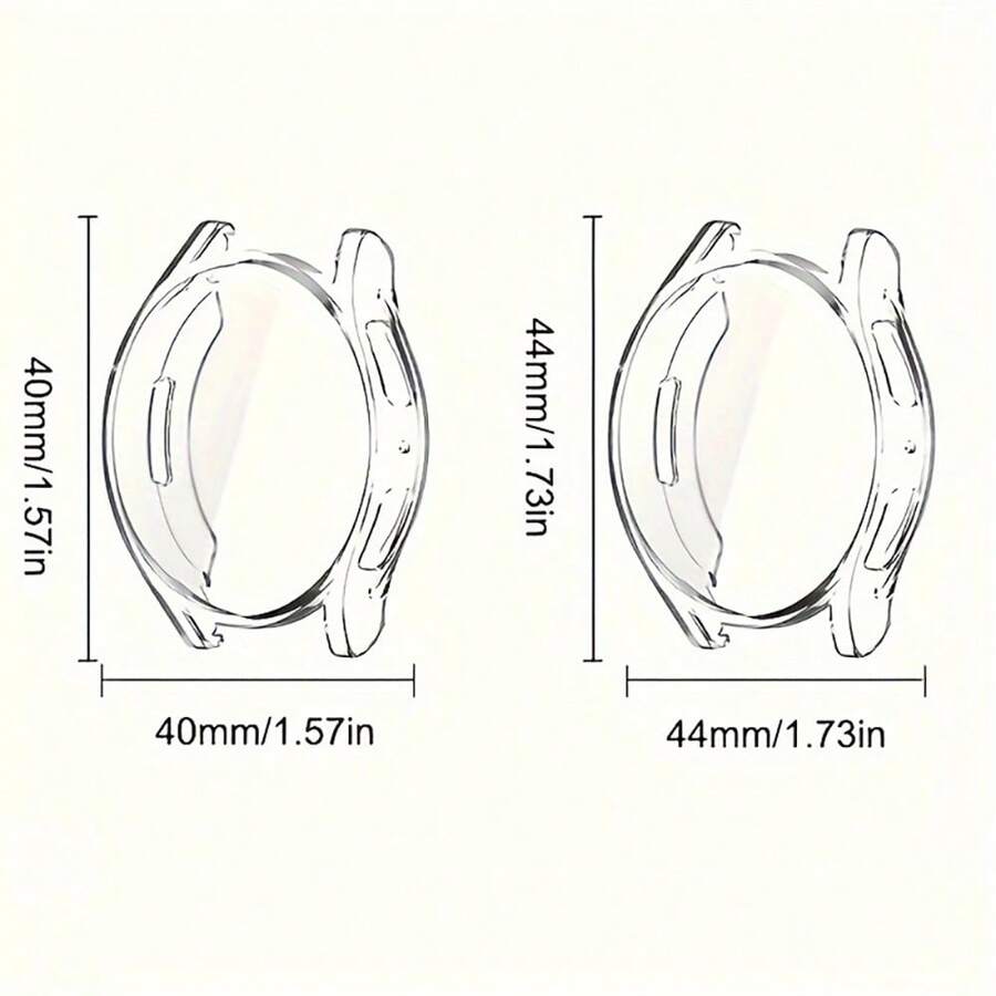 1pc Unisex Casual Fashionable Antishock Pc Hollowout Smartwatch Case