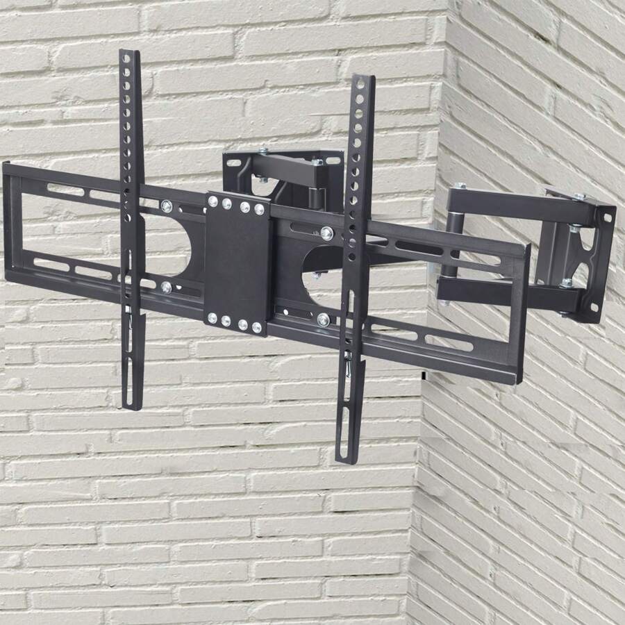 Support Mural TV 32-65 Pouces -Fixation Murale TV Peut Contenir Jusqu'à 35KG, Accroche Television Mural Orientable,Incline et Étend, Support Vesa pour TV Plat,VESA 600x400mm