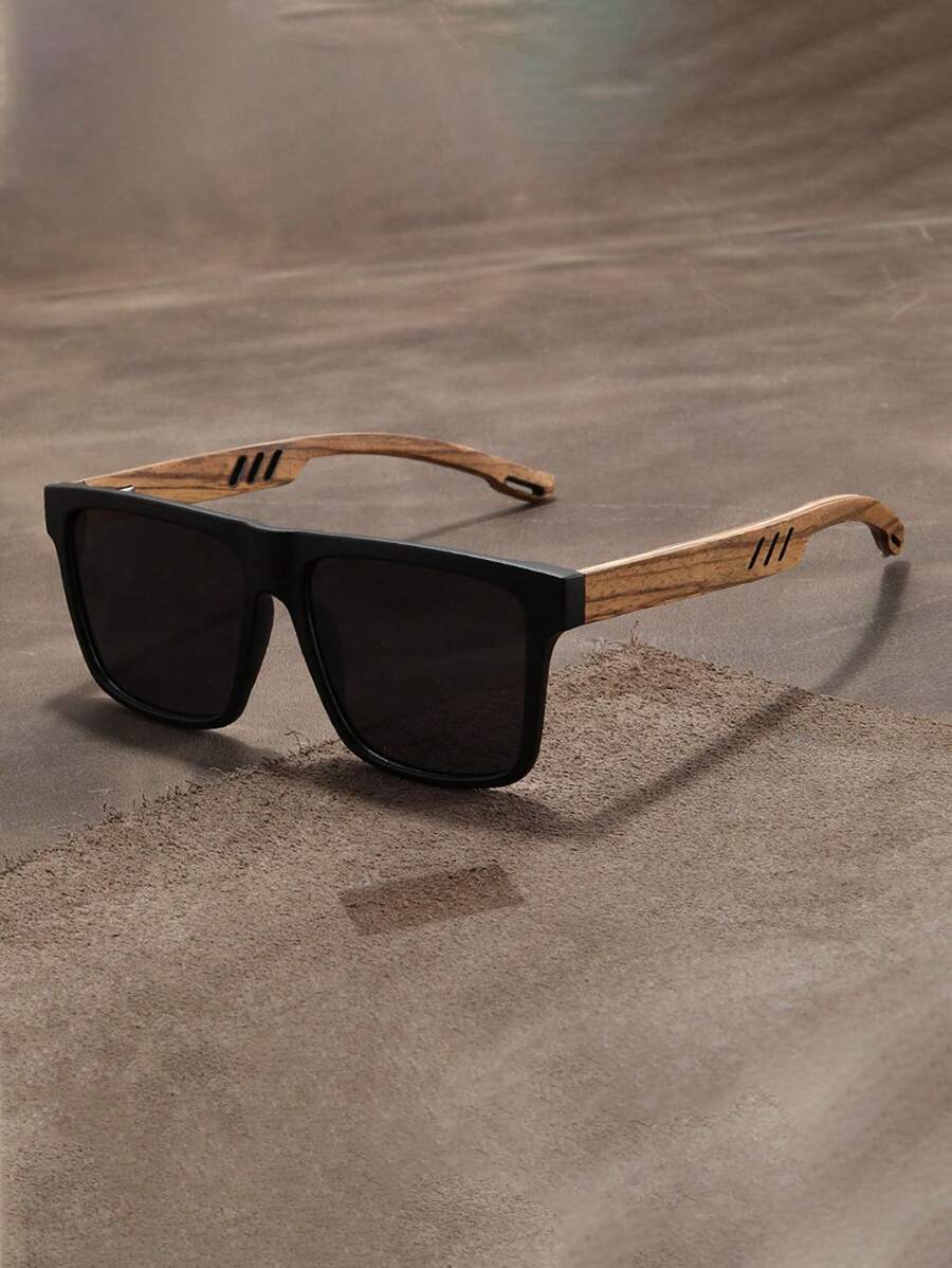 Retro Walnut Fashion Glasses Brand Ultra-Light Fashion Glasses For Men And Women Polarized Exquisite Fashion Stylish Festival Shades For Summer Beach Vacation,Outdoor,Travel