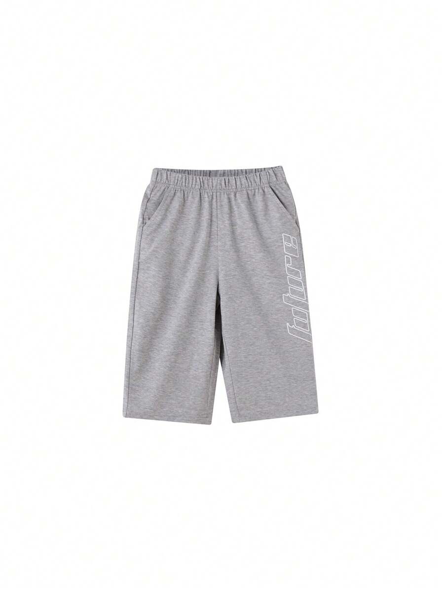 Annil Tween Boy Summer Casual Loose Bumbac Capris