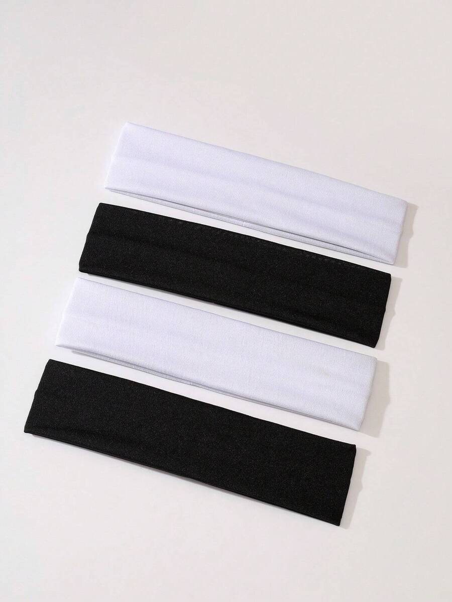4 buc/set bentițe de păr la modă, culoare solidă, casual, bandă de păr pentru sală, turban, bandă de transpirație, chestii școlare, facultate