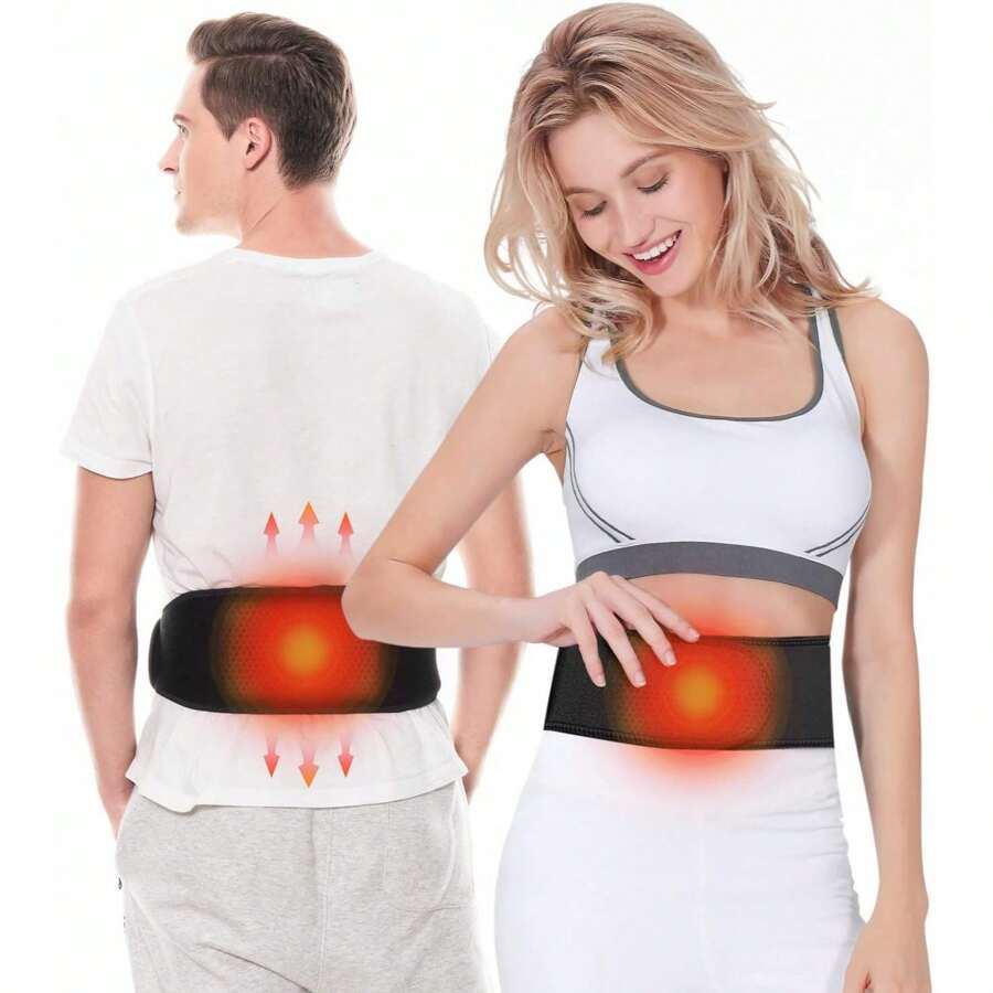 Debao 2 in 1 Heating Pad for Period Cramps Portable with Auto Shut Off, Electric Heating Pad for Back Pain Relief, Menstruation Crustration, Lower Back, 3 Heat Levels Battery NOT Included