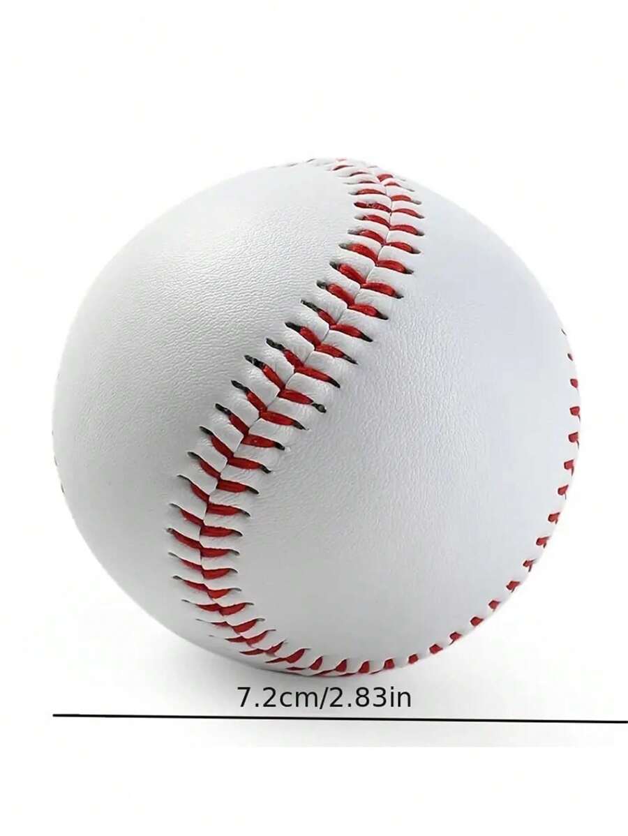 1pc Hand-sewn Pu Baseball, Manufacturer, 10in/12in, For Baseball And Softball Training In Schools