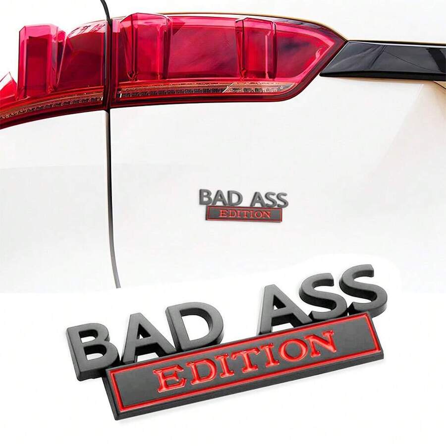 1 Stück Auto 3D Embleme Aufkleber Abzeichen Zubehör für Heckklappe, Vordergrill, Motorhaube, Kofferraum, kompatibel mit Motorrad, SUV, LKW