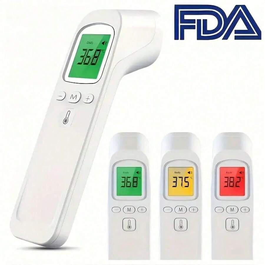 Digital Thermometer, No Touch Forehead Thermometer ,Body Surface Mode Thermometer With Fever Alarm And Instant Accuracy Readings (AAA Battery Not Included)